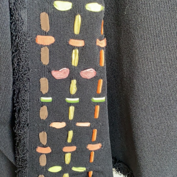 Grace Dane Lewis Black Open Front Sweater - Picture 2 of 2